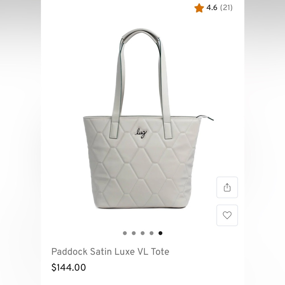 Lug Paddock Satin Luxe VL Tote - Cream